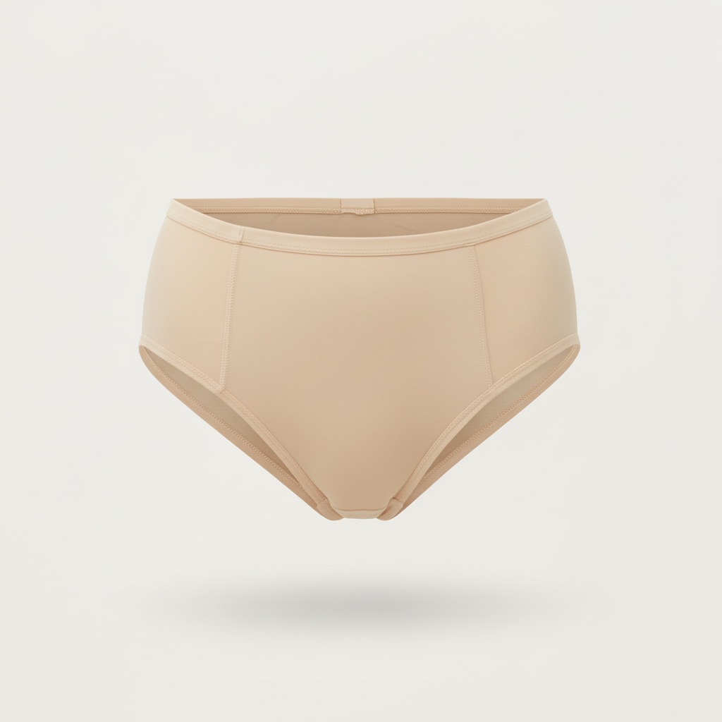 Culotte d’incontinence XS taille haute beige Eliva – Protection anti-fuite urinaire