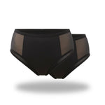 Culotte incontinence femme lavable Eliva noir - Protection discrète contre fuites urinaires