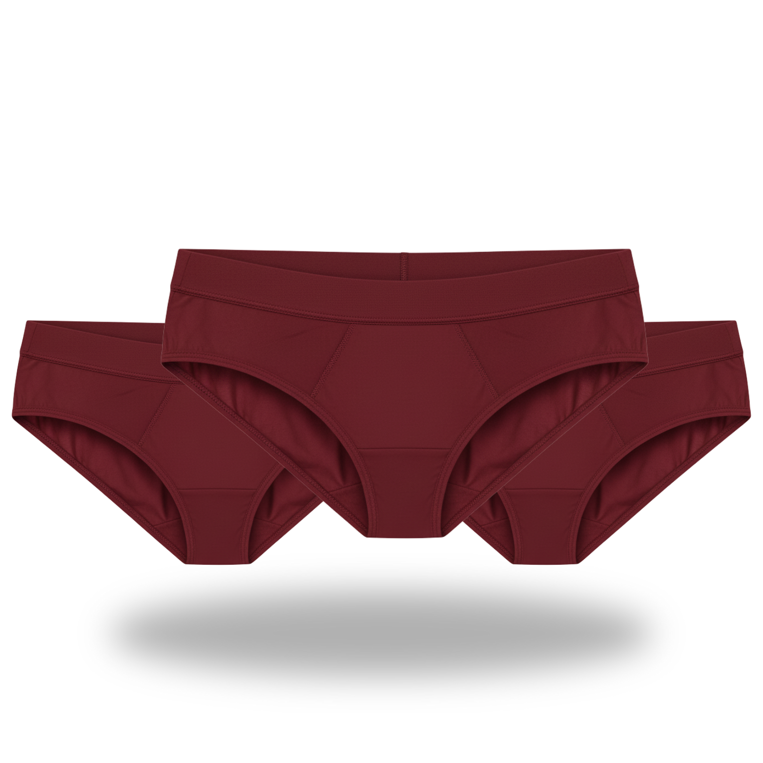 Pack culottes fuites urinaires lavables Eliva - Modèle rouge disponibles